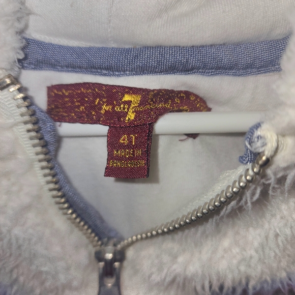 Toddler Girls 7 for All Man Kind Sherpa Jacket - Picture 2 of 2